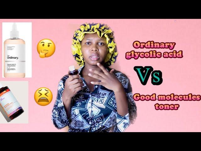 Watch this before you buy these products .The Ordinary Glycolic Acid toner vs Good Molecules toner