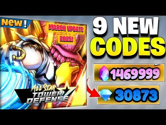 MARCH CODES! ALL STAR TOWER DEFENSE CODES 2025 | CODES FOR ALL STAR TOWER DEFENSE | ASTD