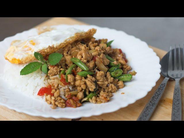 Thai Holy Basil Stir-Fry Recipe (Pad Kra Pao) ผัดกะเพรา - Hot Thai Kitchen!