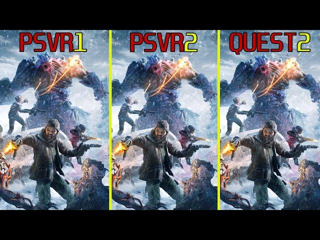 After the Fall - PSVR1 vs PSVR2 vs Meta Quest 2 Graphics Comparison