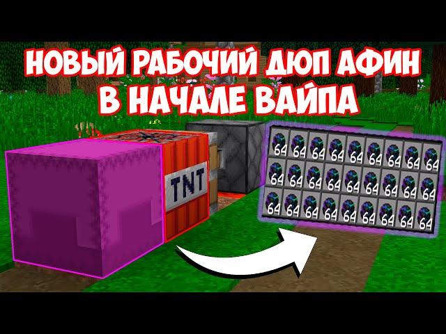 Рабочий ДЮП АФИН В НАЧАЛЕ ВАЙПЕ на Анархии - Майнкрафт Фантайм FunTime