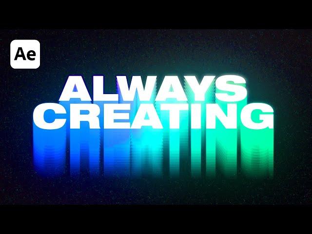 How to Create a Colorful Echo Motion Trail Text Effect - After Effects CC Animation Tutorial (2021)