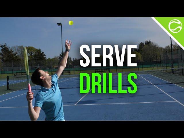 Tennis Serve Drills For Ultra Fast Improvement (Even if Beginner)