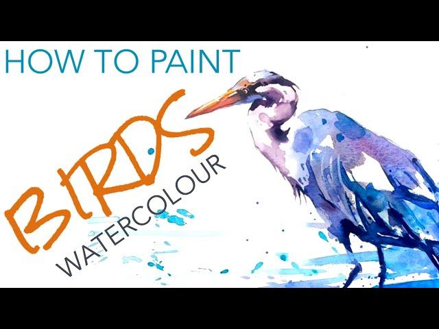 Watercolour Bird TUTORIAL Quick and simple