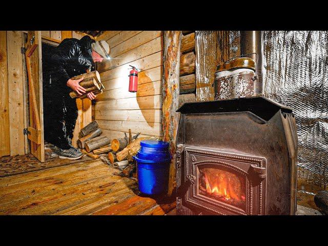 My winter hikes: EXTREME COLD, hiding from the SNOWFALL, found a HERMIT's HUT