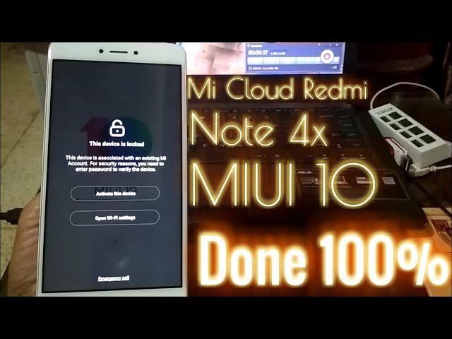 Xiaomi Redmi Note 4x terkunci akun mi (Mi Cloud)+FRP tested 100%