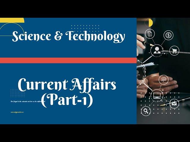 Science and Technology Current Affairs (Part-1)#ras #rpsc #rssmb #teacher #lecture #ias #upsc #cet