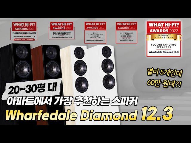 What Hi-Fi 별5개 올해의제품인데 60만 원대?! 20~30평대 아파트에서 가장 추천할만한 톨보이 Wharfedale Diamond 12.3 스피커