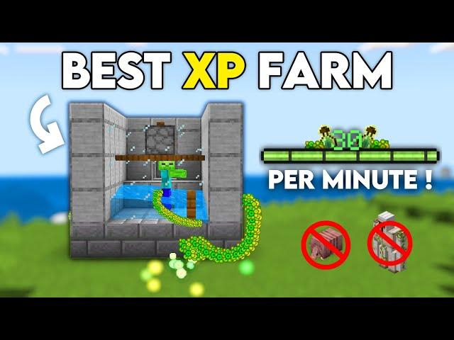 NEW BEST XP FARM in Minecraft Bedrock 1.21 !