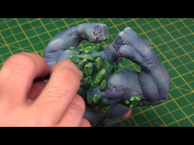 Painting green rocks/crystals tutorial