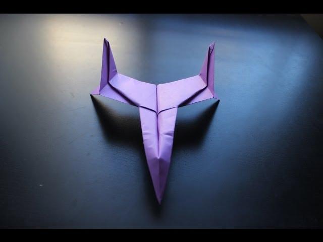 How to Make a Star Fighter Origami Paper Plane: tutorial