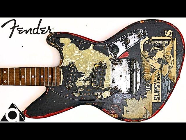 I cleaned a guitar that was processed in a hardcore punk style