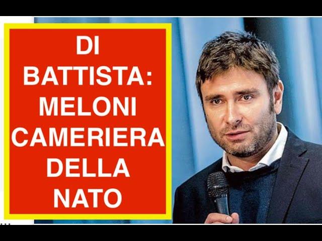 DI BATTISTA: MELONI CAMERIERA DELLA NATO