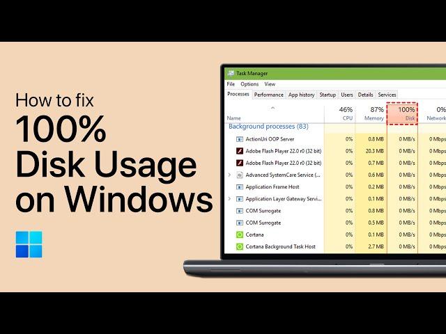 How to fix 100% Disk Usage in Windows 11