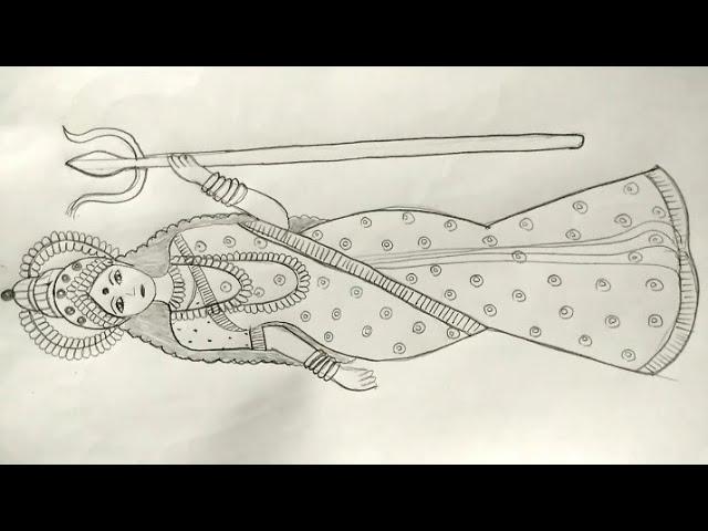 Laxmi Mata ka Chitra !! Laxmi Mata drawing !! drawing tutorial !!