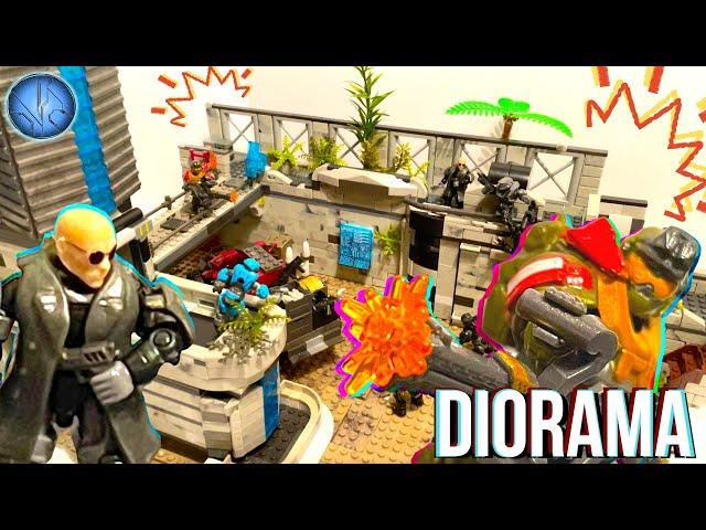 Noble Team VS Insurrection Army! The Domain: Mega Construx Diorama