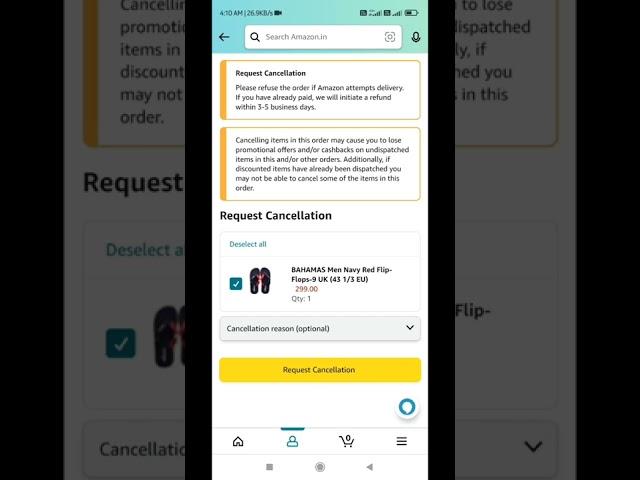 How to cancel order on amazon || after shipping #shorts #amazon