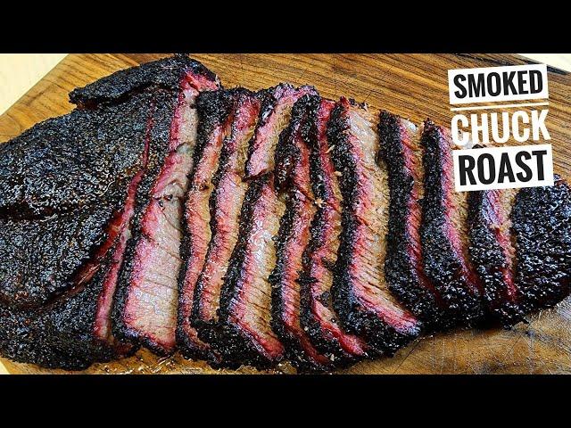 Easy Smoked Chuck Roast on a Charcoal Grill