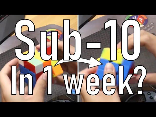 I tried to get sub 10 in just one week...