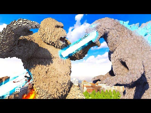 Godzilla FIGHTS King Kong - Teardown Mods Gameplay