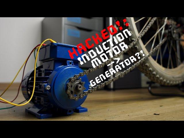 HACKED!: Turning an Induction Motor into a Generator?!