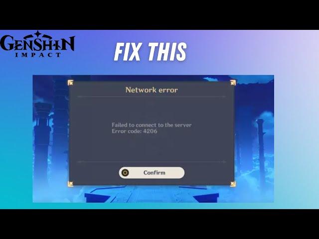 How to fix Genshin impact error code 4201 for PC/Laptop