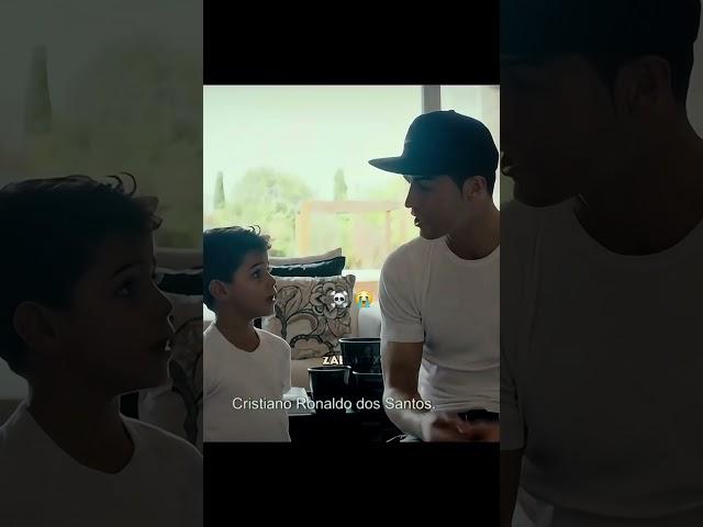 When Ronaldo Jr couldn't say his own name ️ #shorts #trendingshorts #football #edit #viral #fyp