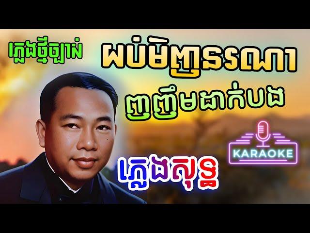 យប់មិញនណារញញឹមដាក់បង ភ្លេងសុទ្ធ - Sin Sisamuth Yob Menh Oun Nhornhem Karaoke Lyrics | PunlorkMusic