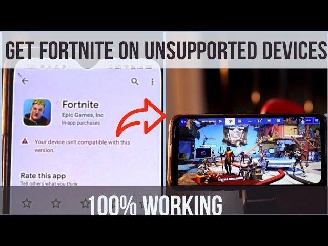 How to Download Fortnite Android when Device not Supported 2020 Fix