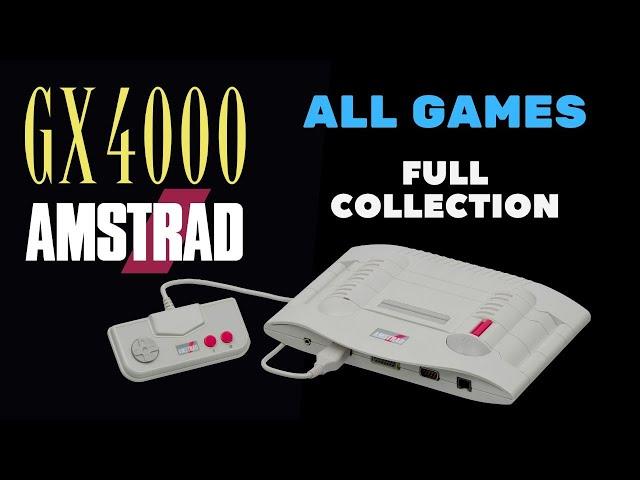 Amstrad GX4000 - All Games (Full Collection)