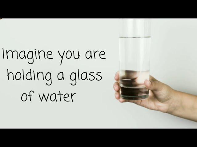 Imagine you are holding a glass of water || New Motivational Video 2019 ||