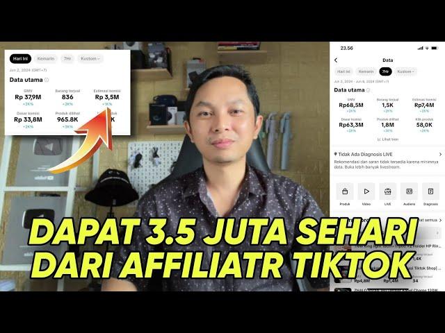 Cara sehari dapat 3.5 Juta dari Affiliate Tiktok terbaru 2024