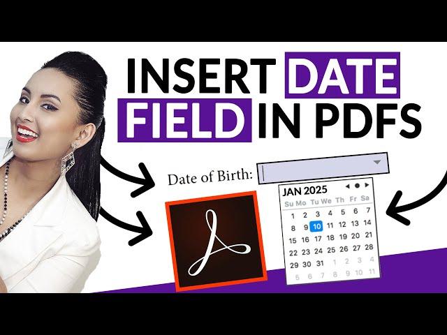 How to Insert a Date Calendar Field in PDF Using Adobe Acrobat Pro DC [Step by Step Tutorial]