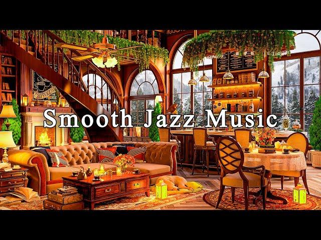 Relaxing Jazz Music at Cozy Coffee Shop  Smooth and Cozy Jazz Piano Ballads for Relaxing or Focus