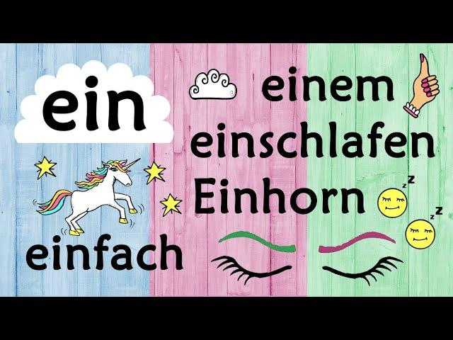 Deutsch lernen: Ein / Eine / Einer / der unbestimmte Artikel / German lesson A2/B1