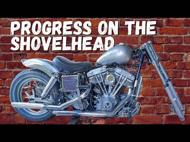 Shovelhead chopper project - EP 2 New tank, front end, rear fender & forward controls