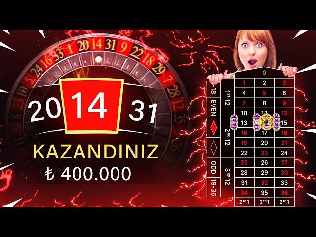 15 BİN İLE 400.000TL LİGHTNİNG RULET REKOR KAZANÇ! #rulet #roulette #casino