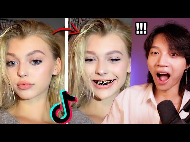 I Look Really Hot Until I Smile Tik Tok Challenge (CRAZY)