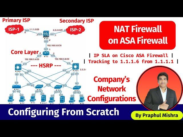 4.Configuring NAT Failover in a Company's Network | NAT Failover on ASA Firewall | Real-Time Network