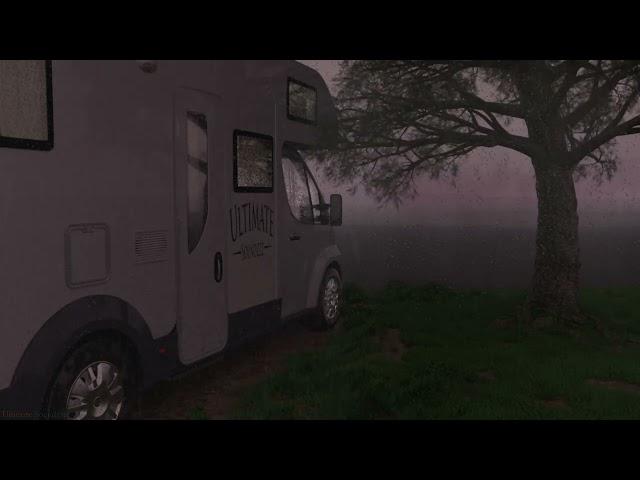  Sleep with Windy RV Rain Storm Ambient Noise for Sleeping, Relaxing, Insomnia, @Ultizzz day#95