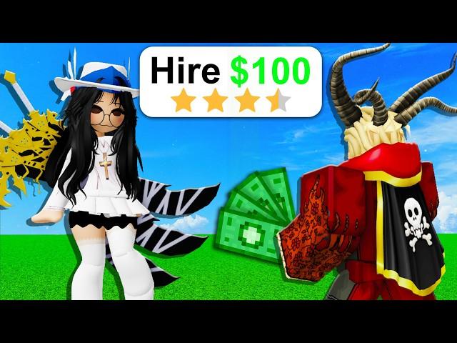 I Hired a E-GIRL to Play Blox Fruits