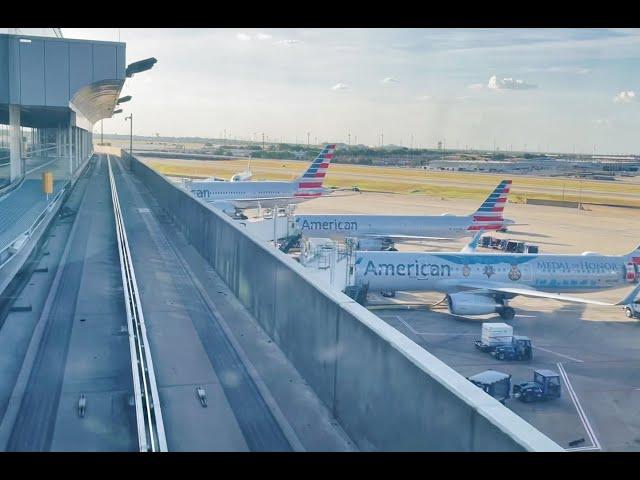 Skylink tram ride DFW Airport (Full Ride)