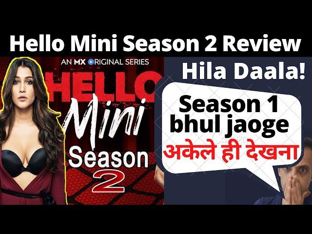 Hello Mini 2 Review I MX Player I Hello Mini Season 2 Review I Hello Mini 2 Web Series Review