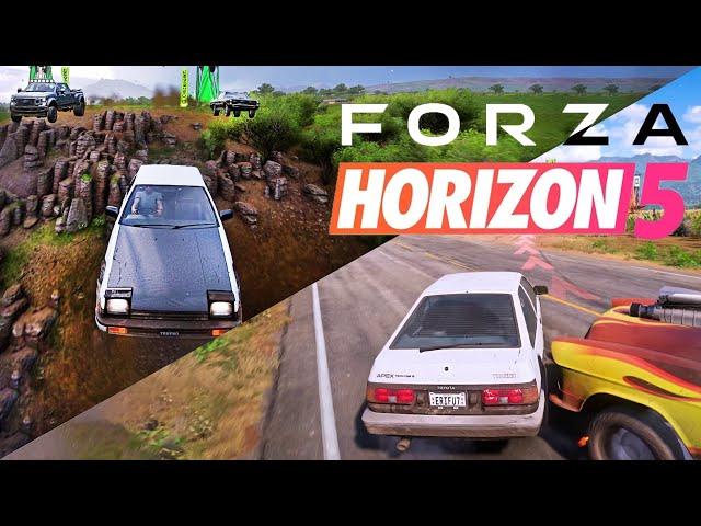 Forza Horizon 5: Dodging Rammers in an Intense Race And An Amazing Close Finish