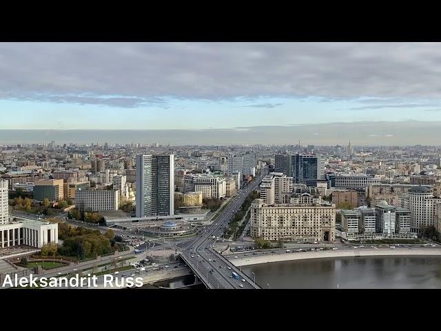 Современная Москва. Вид на Москву с высоты.