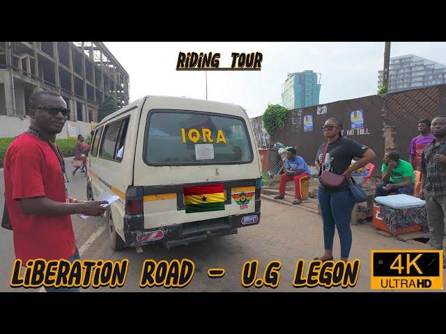   4K Virtual Biking from Liberation Road to University Of Ghana