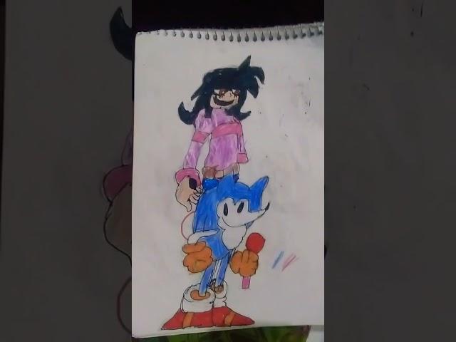 meus desenhos de friday night funk de Sonic EXE 3.0 parte 1