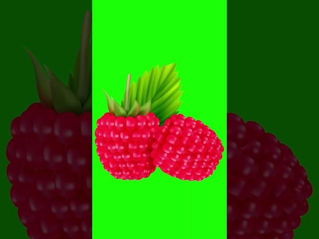 green screen fruits