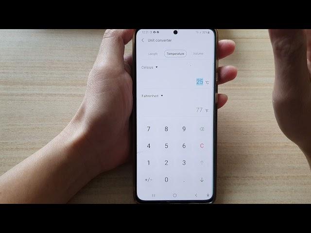 Galaxy S21/Ultra/Plus: How to Use Calculator Unit Converter to Convert 8 Types of Measurements