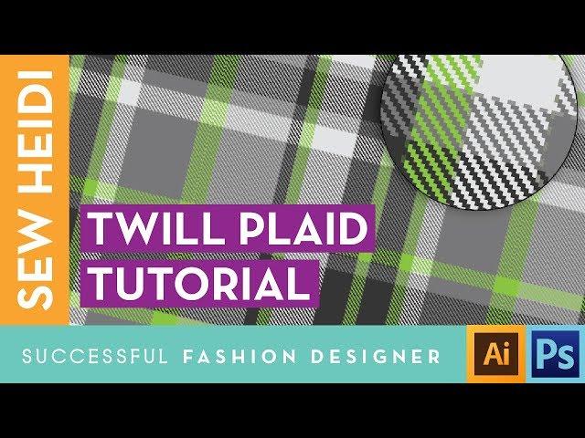 Twill Plaid Patterns in Adobe Illustrator & Photoshop